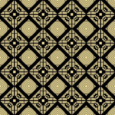 Dekoratif art deco seamless modeli. Tasarım şablonu. Vektör çizim eps10