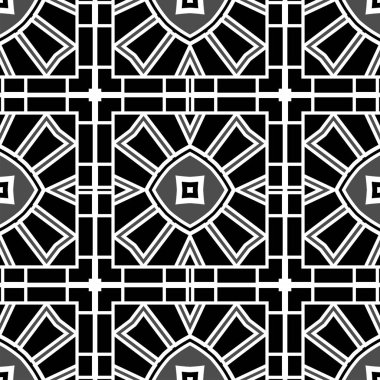 Art deco vintage seamless modeli. Tasarım şablonu. Vektör çizim eps10