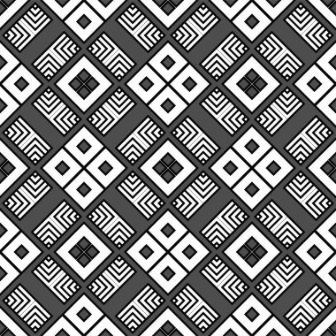 Art deco vintage seamless modeli. Tasarım şablonu. Vektör çizim eps10