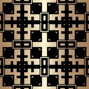 Art deco vintage seamless modeli. Tasarım şablonu. Vektör çizim eps10