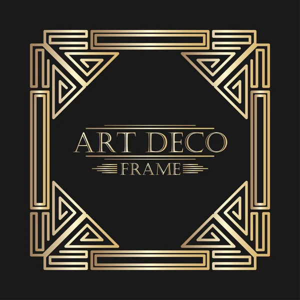 Art deco süs vintage çerçeve. Tasarım şablonu. Vektör çizim eps10