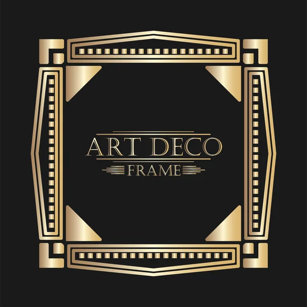 Art deco süs vintage çerçeve. Tasarım şablonu. Vektör çizim eps10