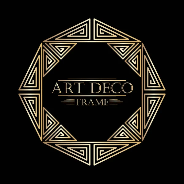 Art deco süs vintage çerçeve. Tasarım şablonu. Vektör çizim eps10