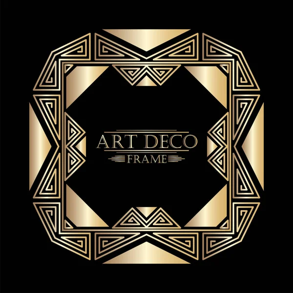 Art deco süs vintage çerçeve. Tasarım şablonu. Vektör çizim eps10