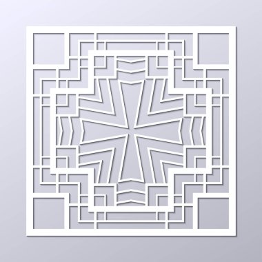 Art deco süs arka plan beyaz. Tasarım şablonu. Vektör çizim eps10