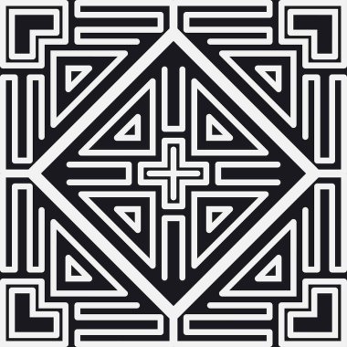 Siyah-beyaz sanat deco süs arka plan. Tasarım şablonu. Vektör çizim eps10