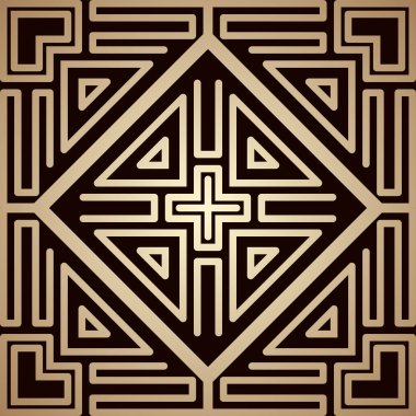 Altın art deco süs arka plan. Tasarım şablonu. Vektör çizim eps10