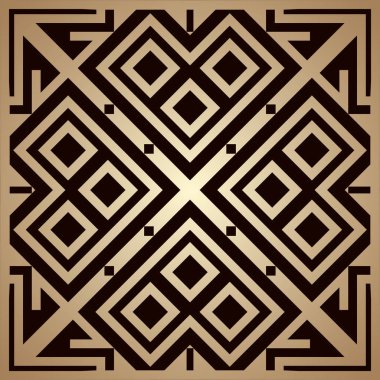 Altın art deco süs arka plan. Tasarım şablonu. Vektör çizim eps10