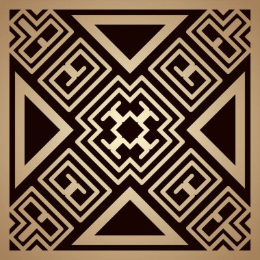 Altın art deco süs arka plan. Tasarım şablonu. Vektör çizim eps10