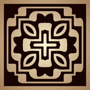 Altın art deco süs arka plan. Tasarım şablonu. Vektör çizim eps10