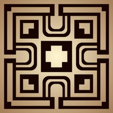 Altın art deco süs arka plan. Tasarım şablonu. Vektör çizim eps10