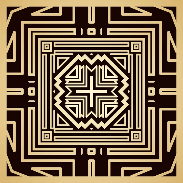 Altın art deco süs arka plan. Tasarım şablonu. Vektör çizim eps10