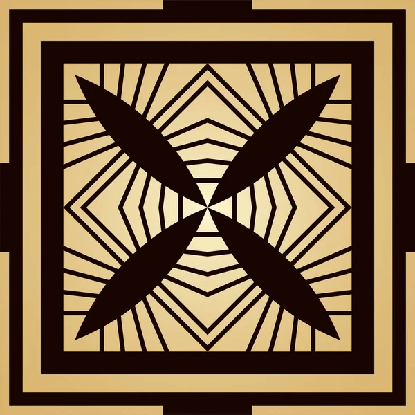 Altın art deco süs arka plan. Tasarım şablonu. Vektör çizim eps10