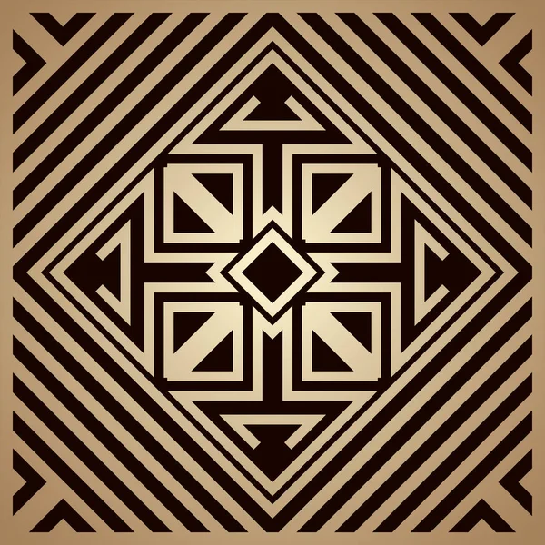 Altın art deco süs arka plan. Tasarım şablonu. Vektör çizim eps10