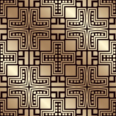 Art deco vintage seamless modeli. Tasarım şablonu. Vektör çizim eps10
