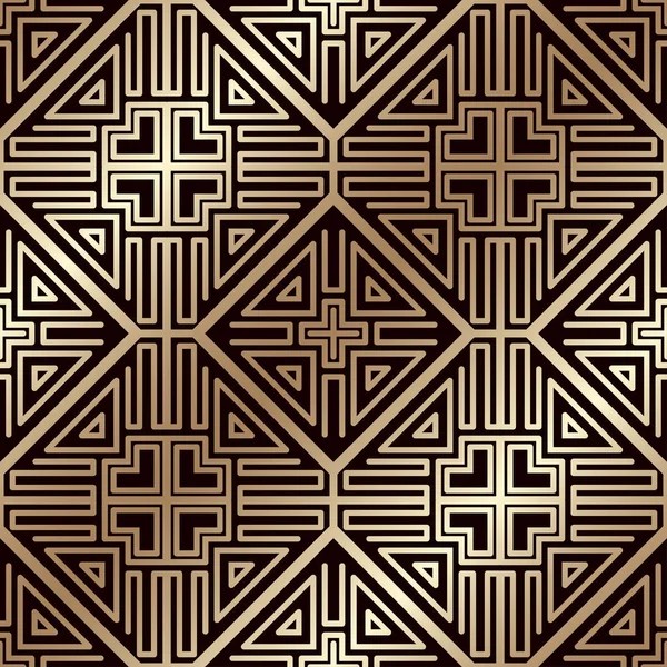 Art deco vintage seamless pattern. Шаблон для дизайна. Векторные иллюстрации — стоковый вектор