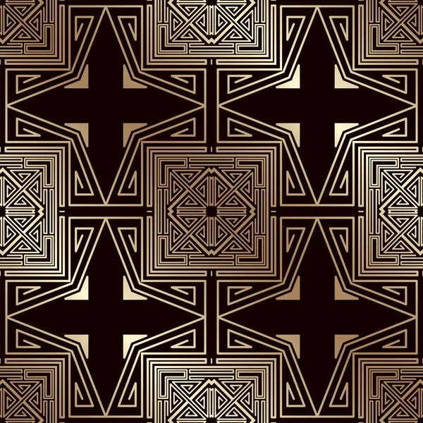 Art deco vintage seamless pattern. Template for design. Vector illustration eps10 — Stock Vector