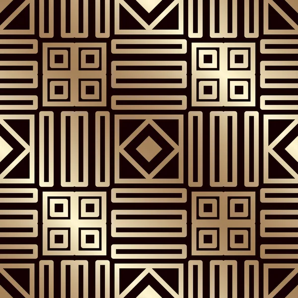 アールデコ ヴィンテージ シームレス パターン。デザインのテンプレートです。ベクトル図 eps10 — ストックベクタ