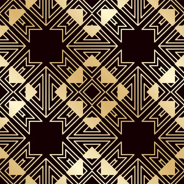 Art Deco Vintage nahtlose Muster. Vorlage für Design. Vektorabbildung eps10 — Stockvektor