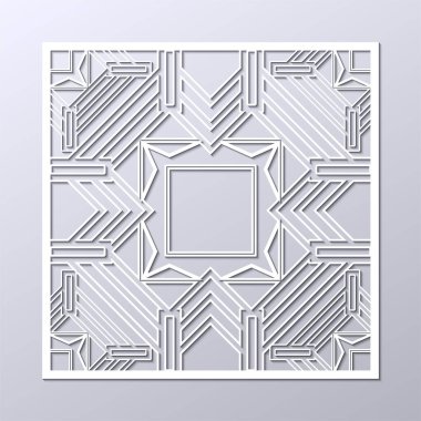 Art deco süs arka plan beyaz. Tasarım şablonu. Vektör çizim eps10