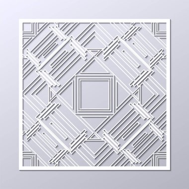 Art deco süs arka plan beyaz. Tasarım şablonu. Vektör çizim eps10