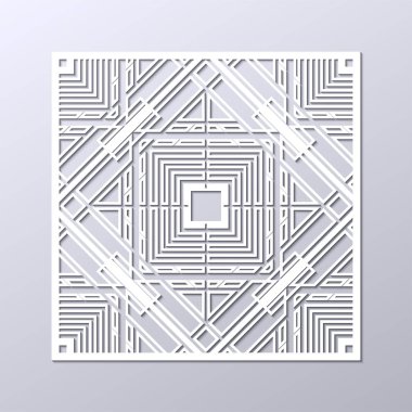 Art deco süs arka plan beyaz. Tasarım şablonu. Vektör çizim eps10