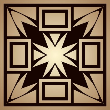 Altın art deco süs arka plan. Tasarım şablonu. Vektör çizim eps10