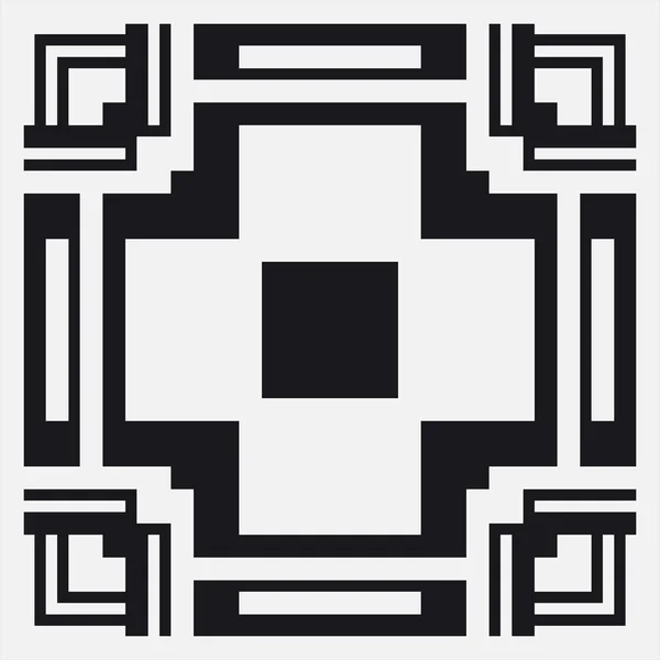 Preto e branco art deco fundo ornamental. Modelo para design. Ilustração vetorial eps10 —  Vetores de Stock