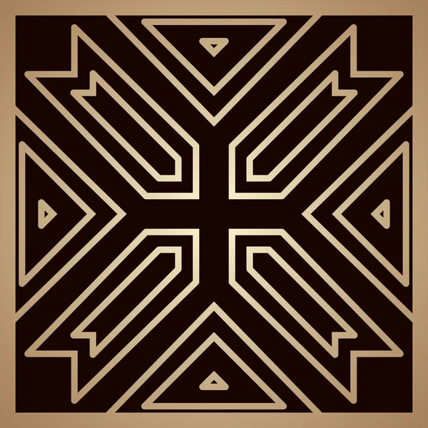 Altın art deco süs arka plan. Tasarım şablonu. Vektör çizim eps10