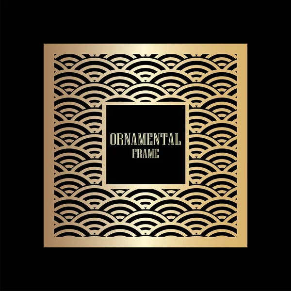 Art deco süs vintage çerçeve. Tasarım şablonu. Vektör çizim eps10
