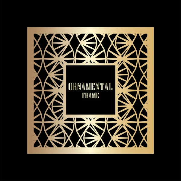 Art deco süs vintage çerçeve. Tasarım şablonu. Vektör çizim eps10