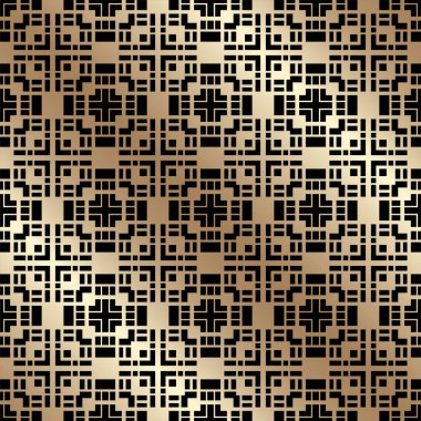 Art deco tarzında altın seamless modeli. Tasarım şablonu. Vektör çizim eps10