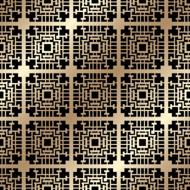 Art deco tarzında altın seamless modeli. Tasarım şablonu. Vektör çizim eps10
