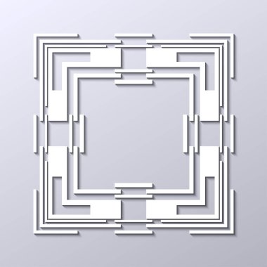 Vintage retro kenarlık ve çerçeve Art Deco tarzında. Tasarım şablonu. Vektör çizim eps10