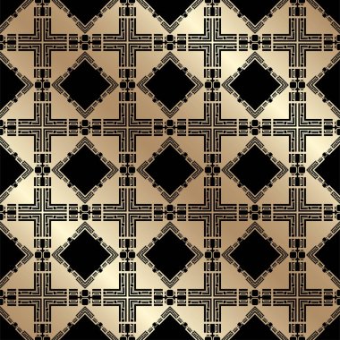 Art deco tarzında altın seamless modeli. Tasarım şablonu. Vektör çizim eps10