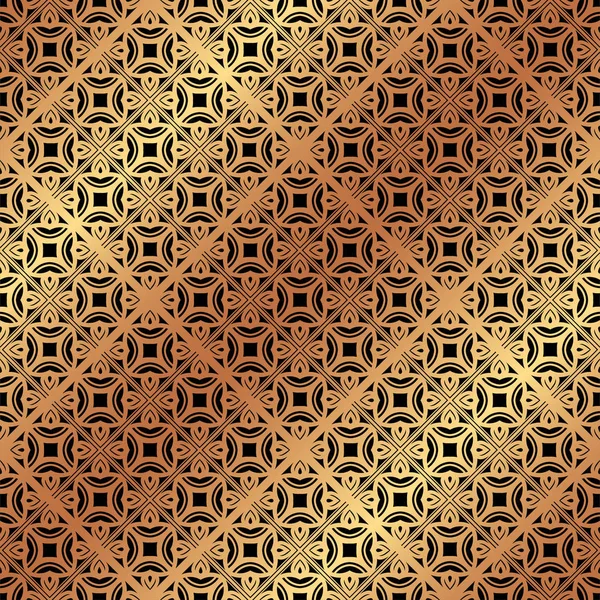 Zlatý ornamentální vzor bezešvé. Šablona pro design. — Stockový vektor