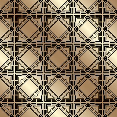 Altın süs seamless modeli. Tasarım şablonu.