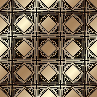 Altın süs seamless modeli. Tasarım şablonu.