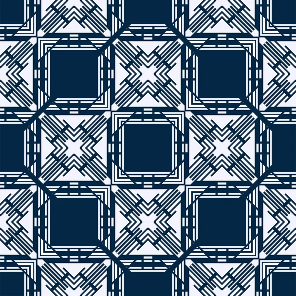Bleu motif ornemental sans couture. Modèle pour la conception. Vecteur — Image vectorielle