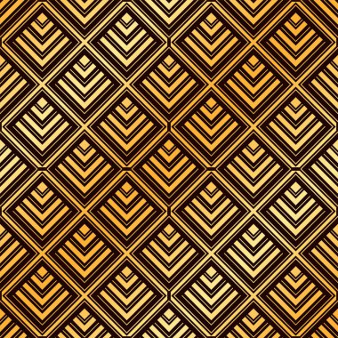 Vintage sorunsuz art deco desen. Tasarım şablonu. Vektör çizim