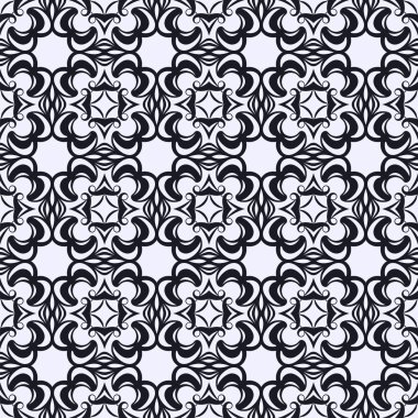 Soyut geometrik seamless modeli. Siyah ve beyaz doku. Vektör çizim