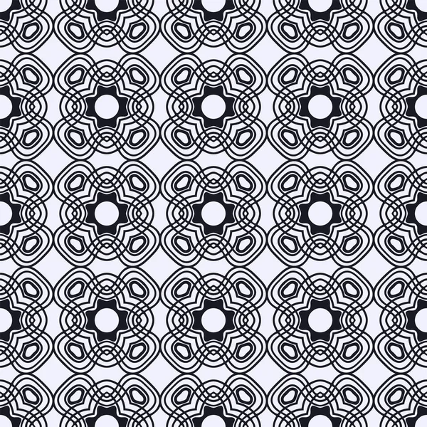 Modèle géométrique abstrait sans couture. Texture noire et blanche. Illustration vectorielle — Image vectorielle
