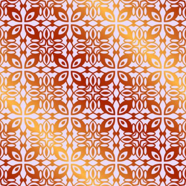 Vintage süs altın seamless modeli. Lüks zarif süsleme gelişti. Tasarım şablonu. Vektör çizim