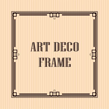 art deco çerçeve
