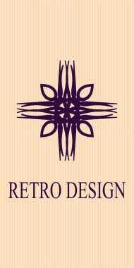 Vintage süs logo. Tasarım şablonu