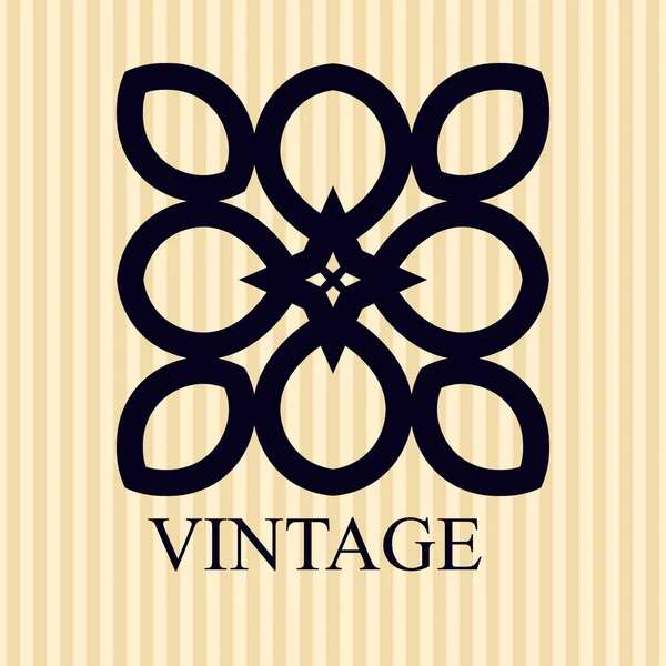 本文のヴィンテージ装飾用ロゴのテンプレート。ベクトル図 — ストックベクタ