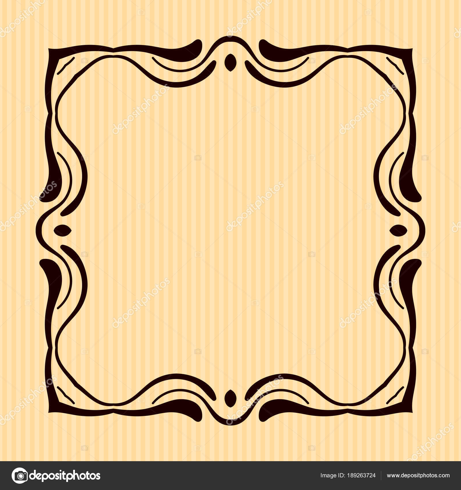 Old Vintage Frame With Decorative Ornate Vintage Border Retro Elements Vector Illustration Beautiful Filigree Ornamental Template For Design Of Frames Stock Vector C Illustratorfotostocker2016 Gmail Com 189263724