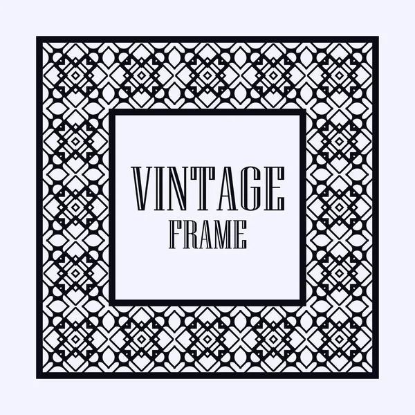 Vintage ornamental frame — Stock Vector