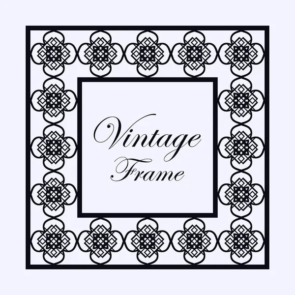 Vintage ornamental frame — Stock Vector