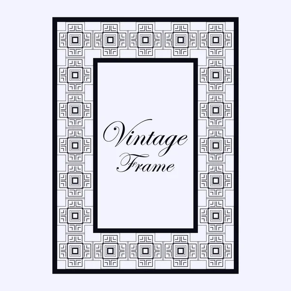 Vintage dekoratif çerçeve — Stok Vektör